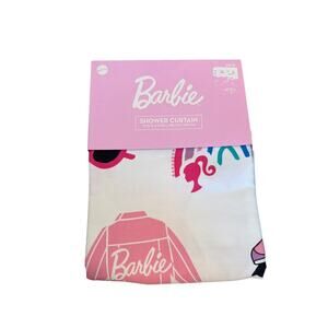 Mattel Barbie Palm‎ Tree, Jacket, Rainbows White Fabric Shower Curtain 72" 183cm
